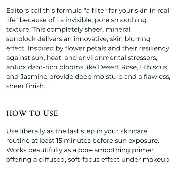 Saint Jane Luxury Sun Ritual Pore Smoothing SPF 30 & Primer BNIB - Picture 11 of 13